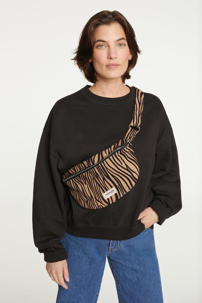 rive droite Custine le sac banane Coton recyclé Zèbre