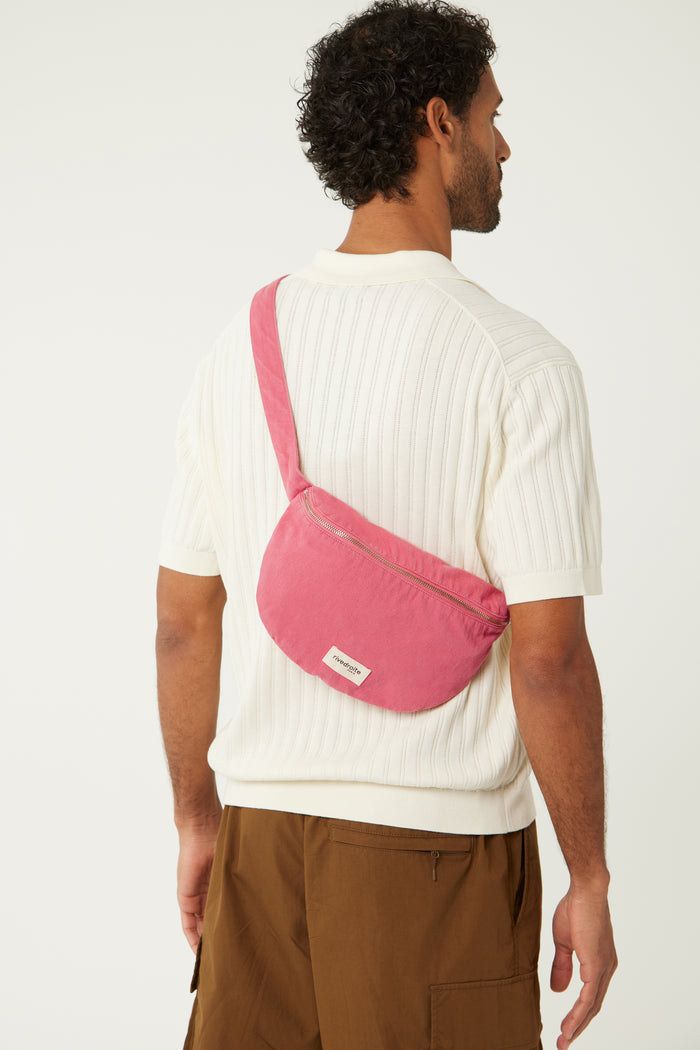 Rive Droite Custine Le Sac Banane Sergé De Coton Melrose Pink