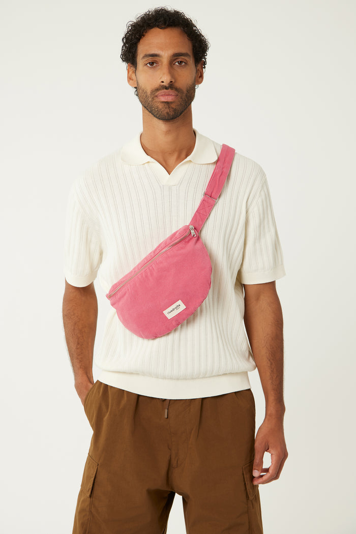 Rive Droite Custine Le Sac Banane Sergé De Coton Melrose Pink