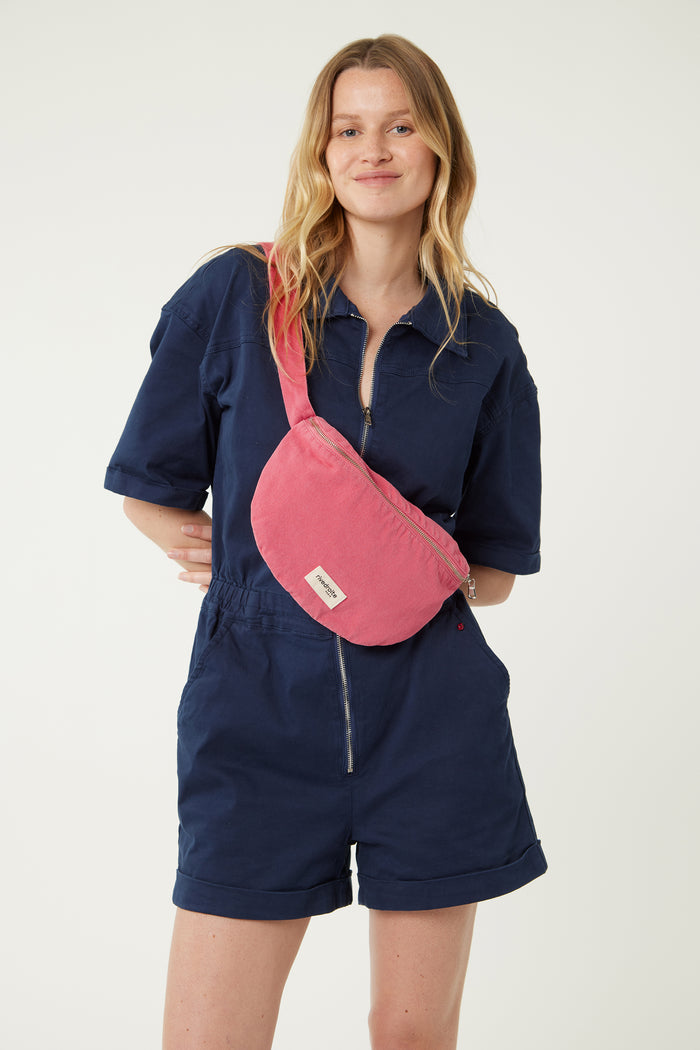 rive droite Custine le sac banane Sergé de coton Melrose Pink