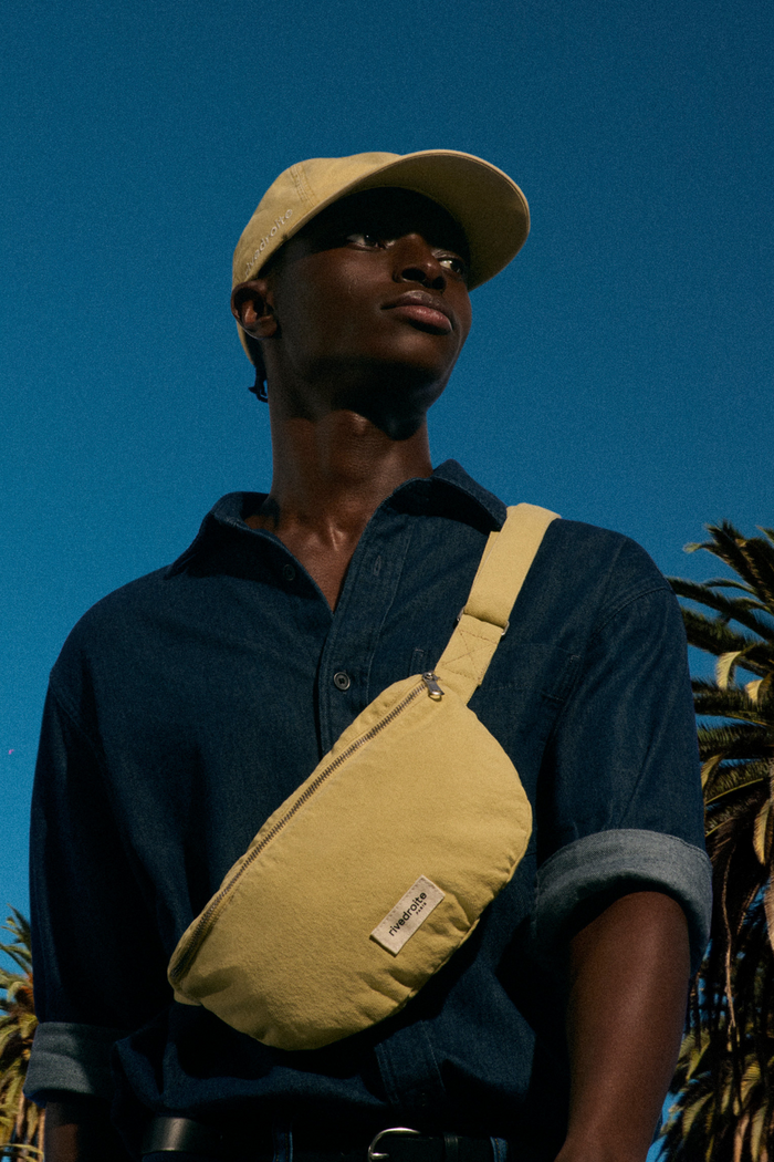 rive droite Custine le sac banane Sergé de coton Santa Monica Beige