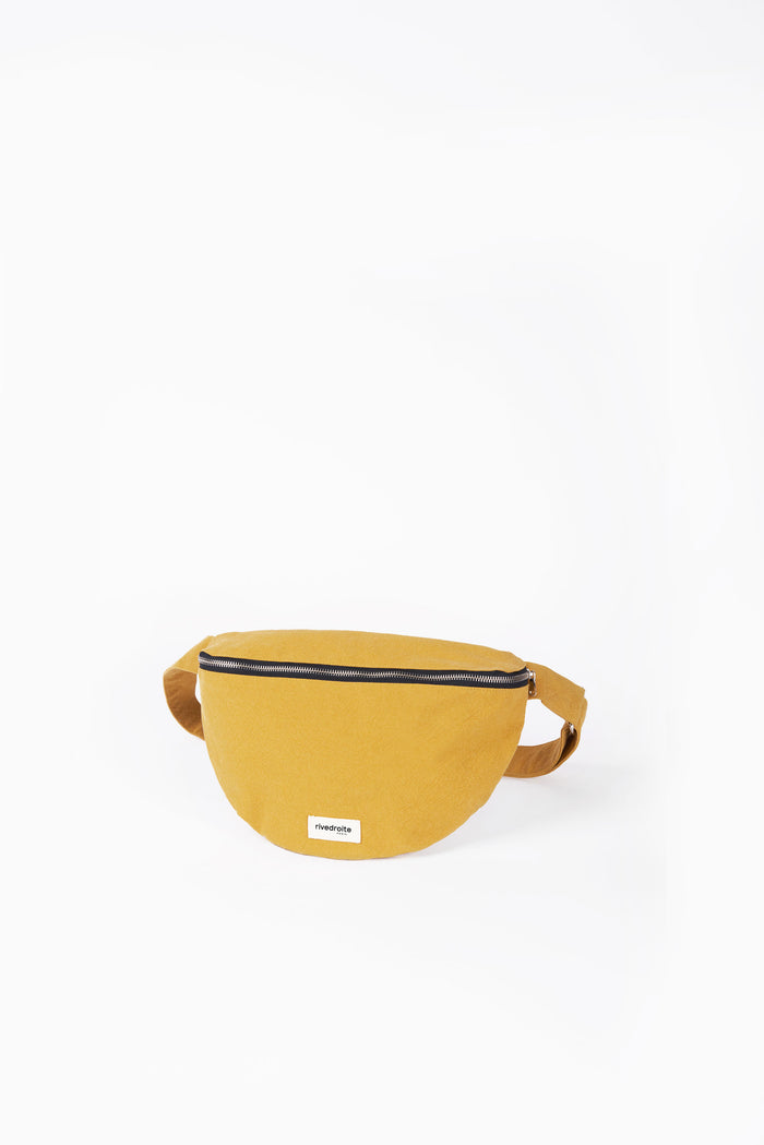 Rive Droite Custine XL Le Sac Banane Coton Recyclé Moutarde