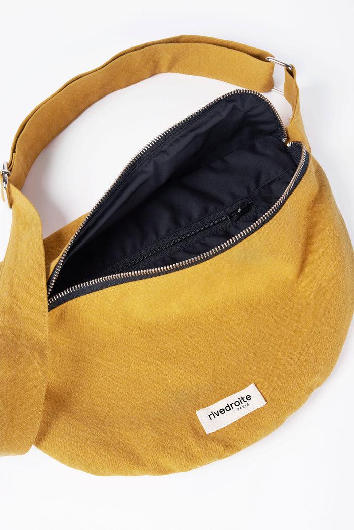 Rive Droite Custine XL Le Sac Banane Coton Recyclé Moutarde