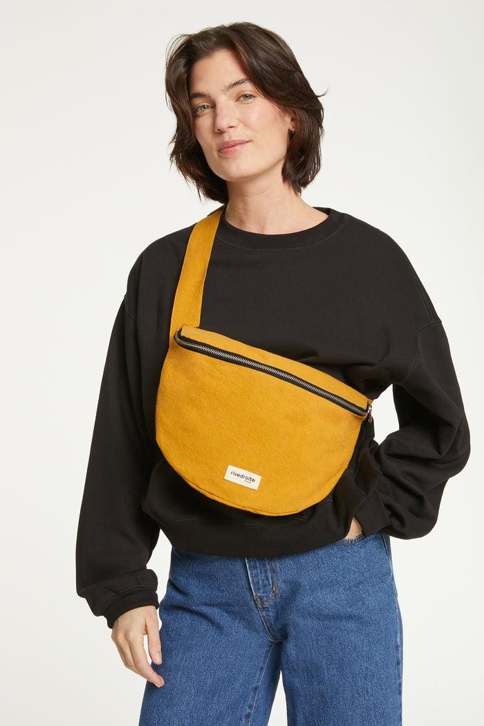 rive droite Custine XL le sac banane Coton recyclé Moutarde