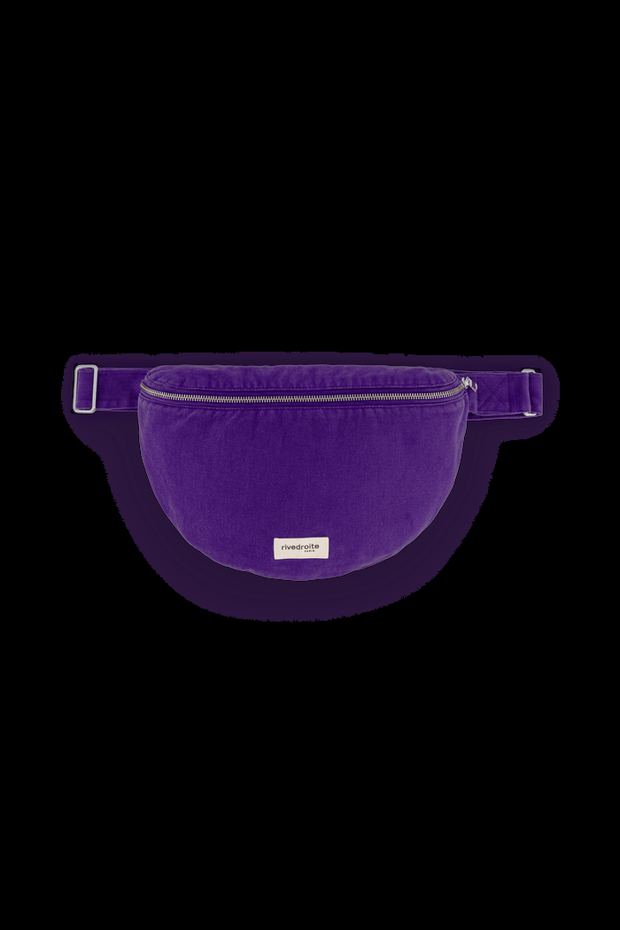 Rive Droite Custine XL Le Sac Banane Sergé De Coton Malibu Purple