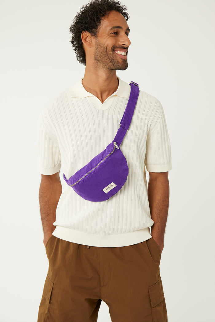 Rive Droite Custine XS Le Petit Sac Banane Sergé De Coton Malibu Purple