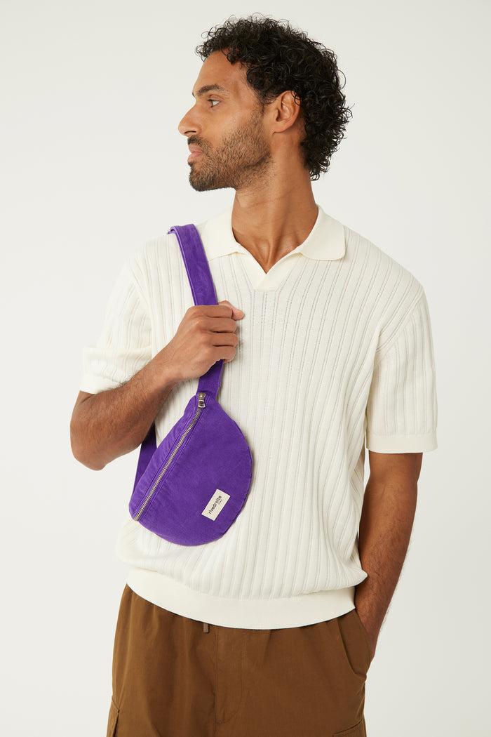 Rive Droite Custine XS Le Petit Sac Banane Sergé De Coton Malibu Purple