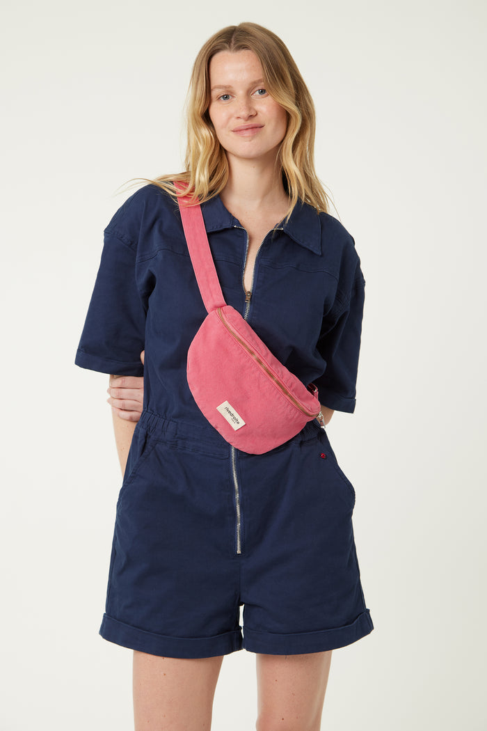 Rive Droite Custine XS Le Petit Sac Banane Sergé De Coton Melrose Pink