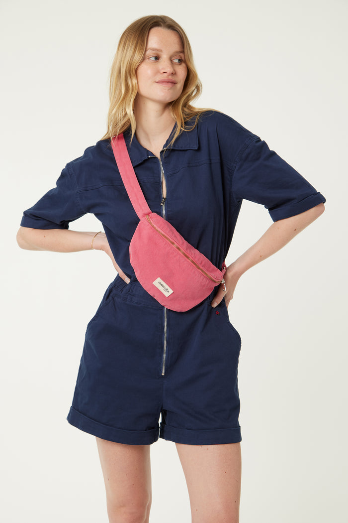 rive droite Custine XS le petit sac banane Sergé de coton Melrose Pink