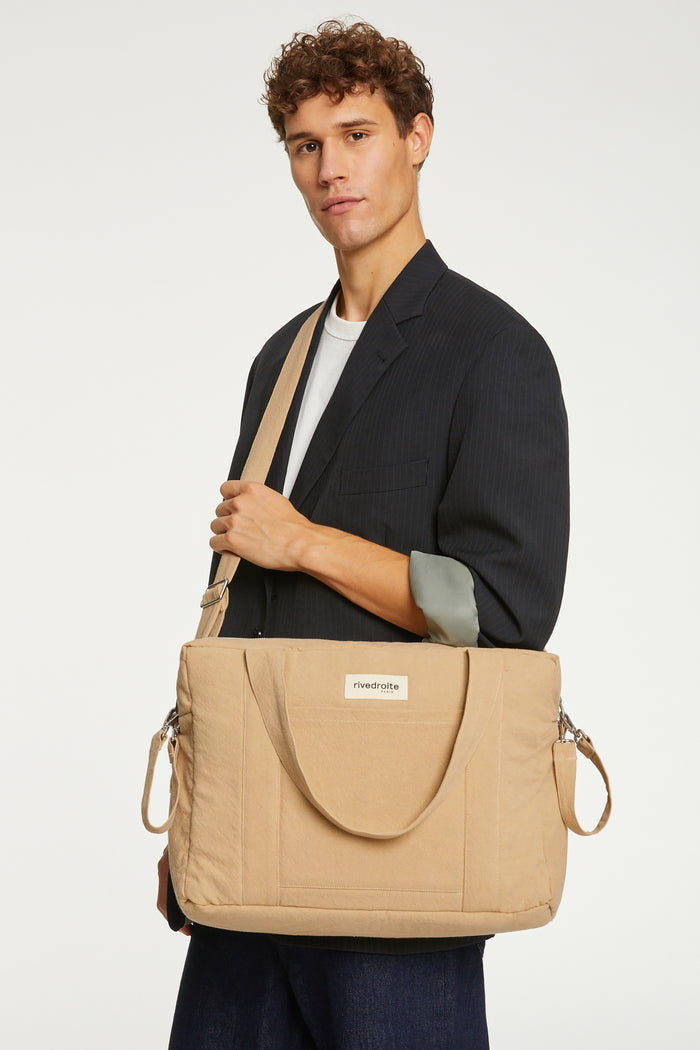 rive droite Darcy l'anti sac à langer Coton recyclé Beige