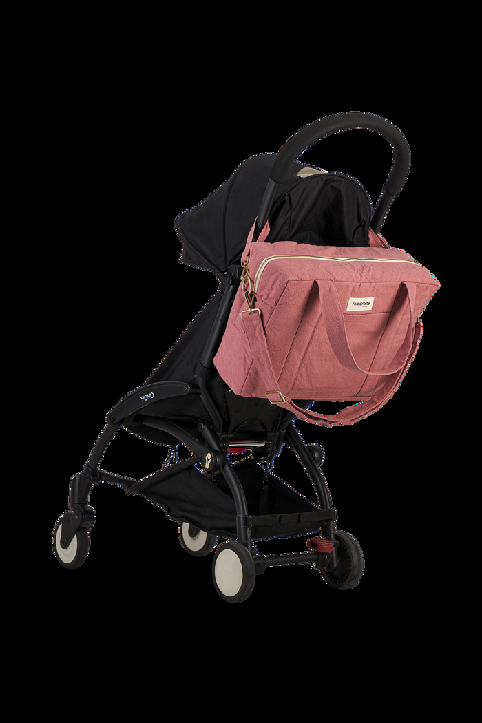 Rive Droite Darcy L'anti Sac à Langer Coton Recyclé Bois De Rose