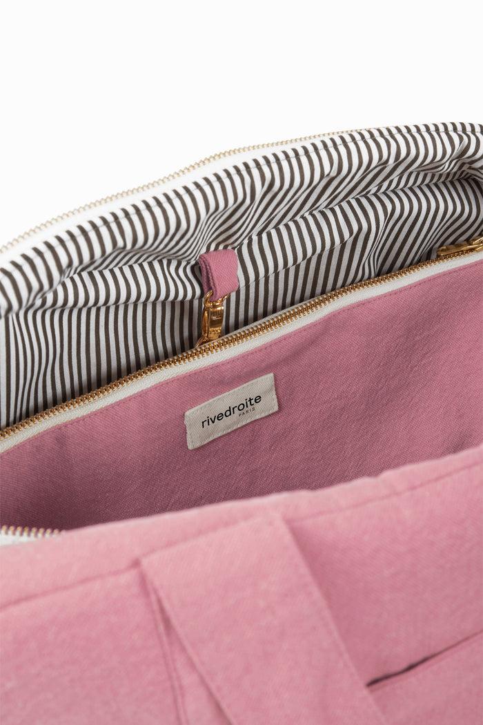 Rive Droite Darcy L'anti Sac à Langer Coton Recyclé Bois De Rose