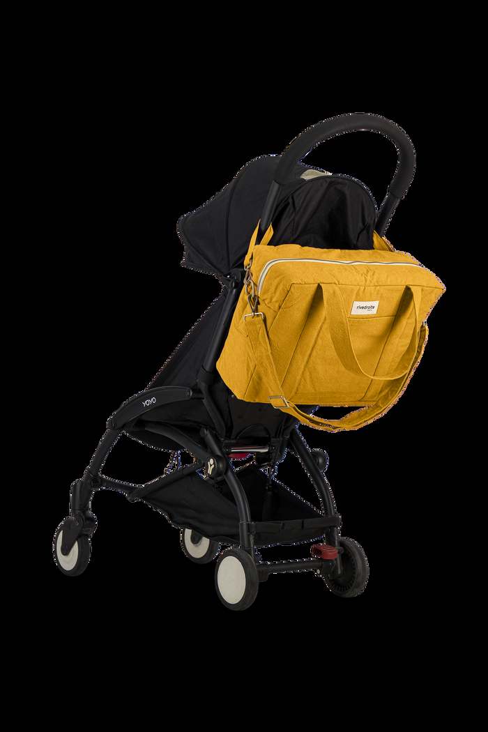 Rive Droite Darcy L'anti Sac à Langer Coton Recyclé Moutarde