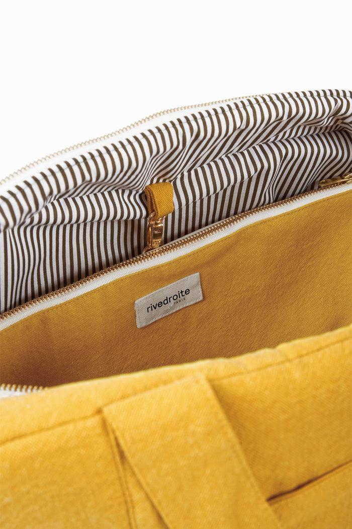 Rive Droite Darcy L'anti Sac à Langer Coton Recyclé Moutarde