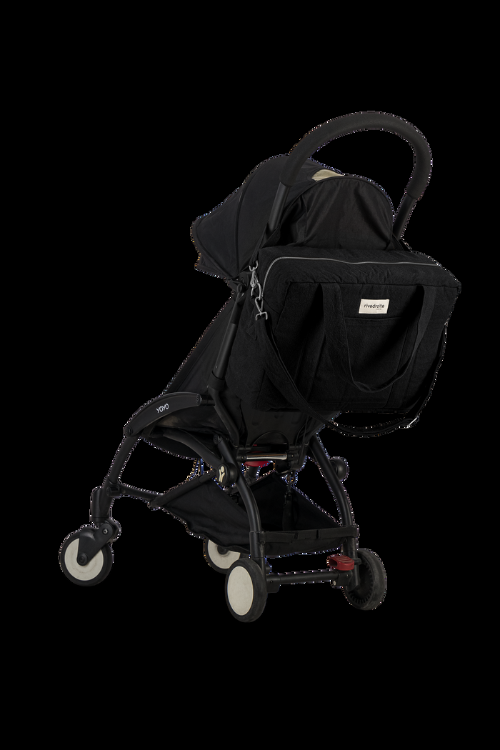 Rive Droite Darcy L'anti Sac à Langer Coton Recyclé Noir