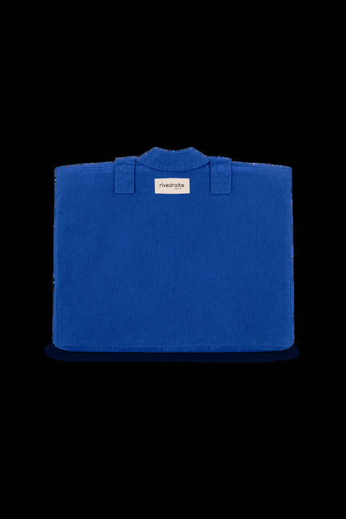 Rive Droite Elzévir Le Grand Sac Weekend Sergé De Coton Venice Blue