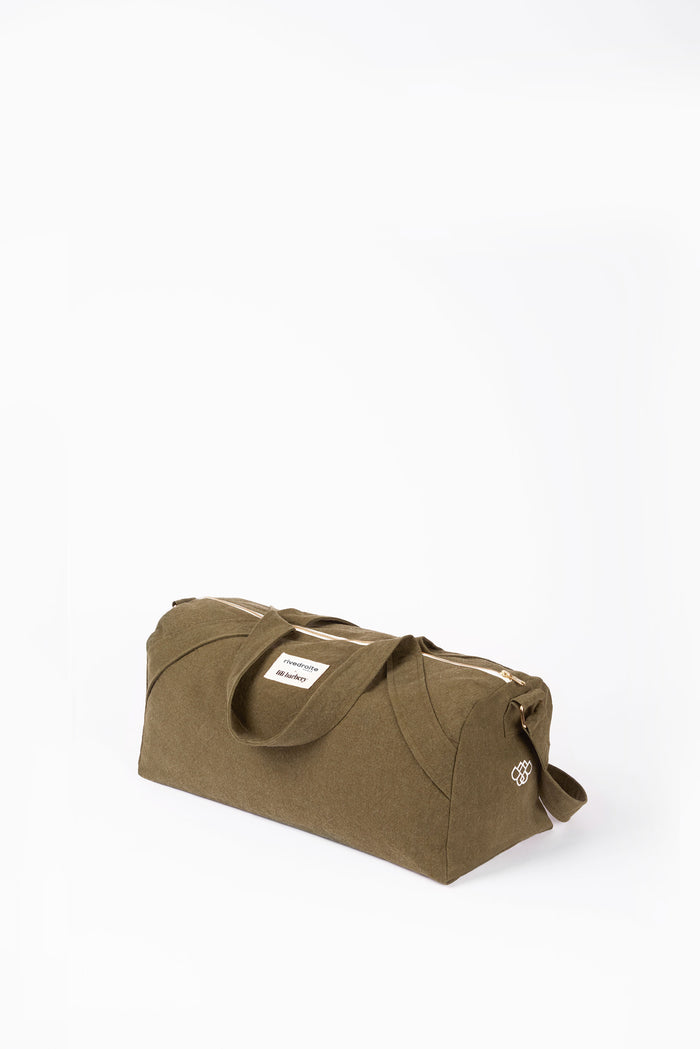 Rive Droite Le Petit Sac De Yoga En Collaboration Avec Lili Barbery Coton Recyclé Kaki