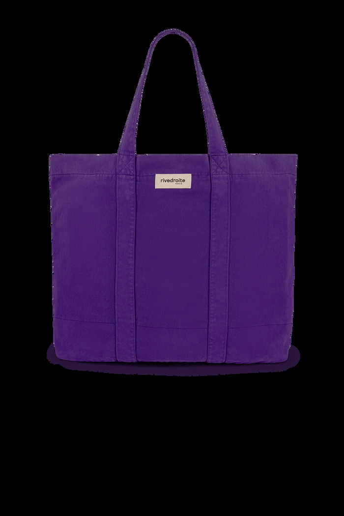 Rive Droite Marcel Le Cabas XL Sergé De Coton Malibu Purple
