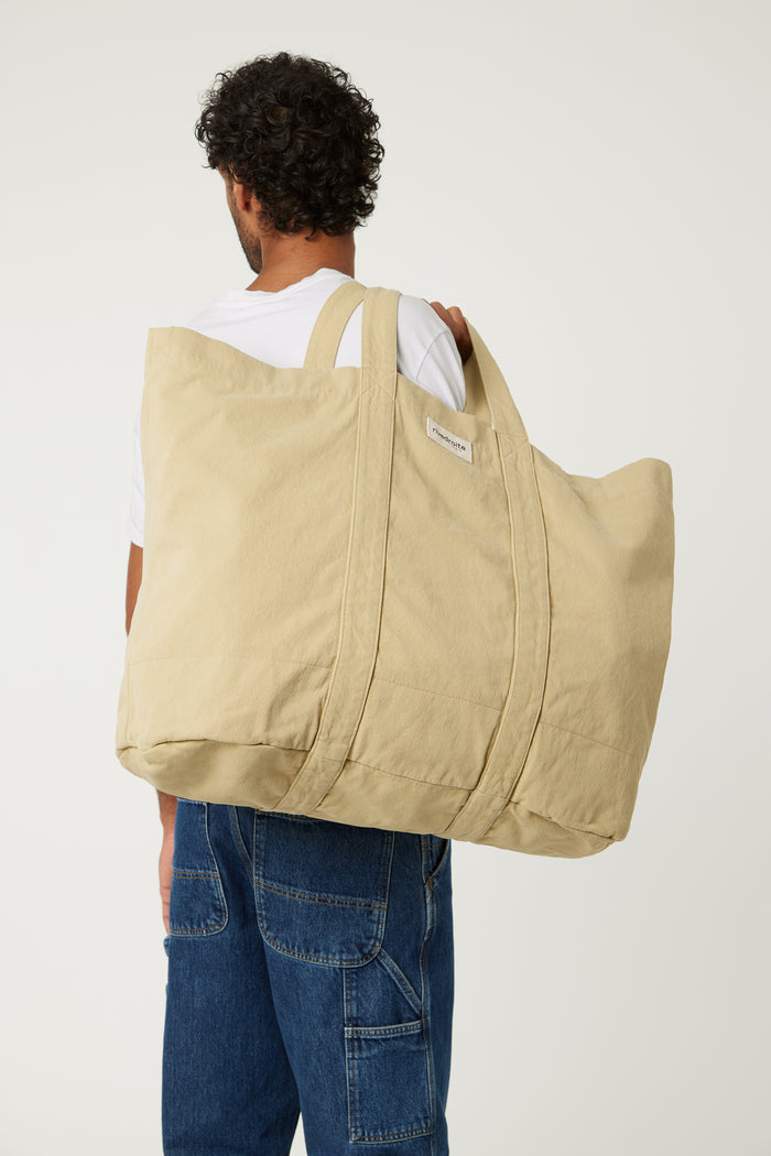 Rive Droite Marcel Le Cabas XL Sergé De Coton Santa Monica Beige