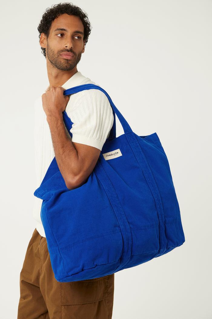 Rive Droite Marcel Le Cabas XL Sergé De Coton Venice Blue