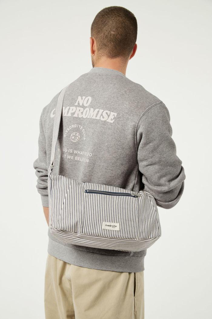 Rive Droite Mini Charlot Le Sac Crossbody Coton Recyclé Écume