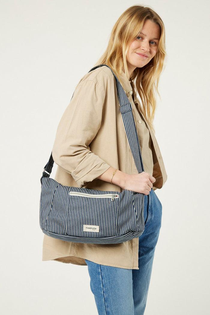 Rive Droite Mini Charlot Le Sac Crossbody Coton Recyclé Océan