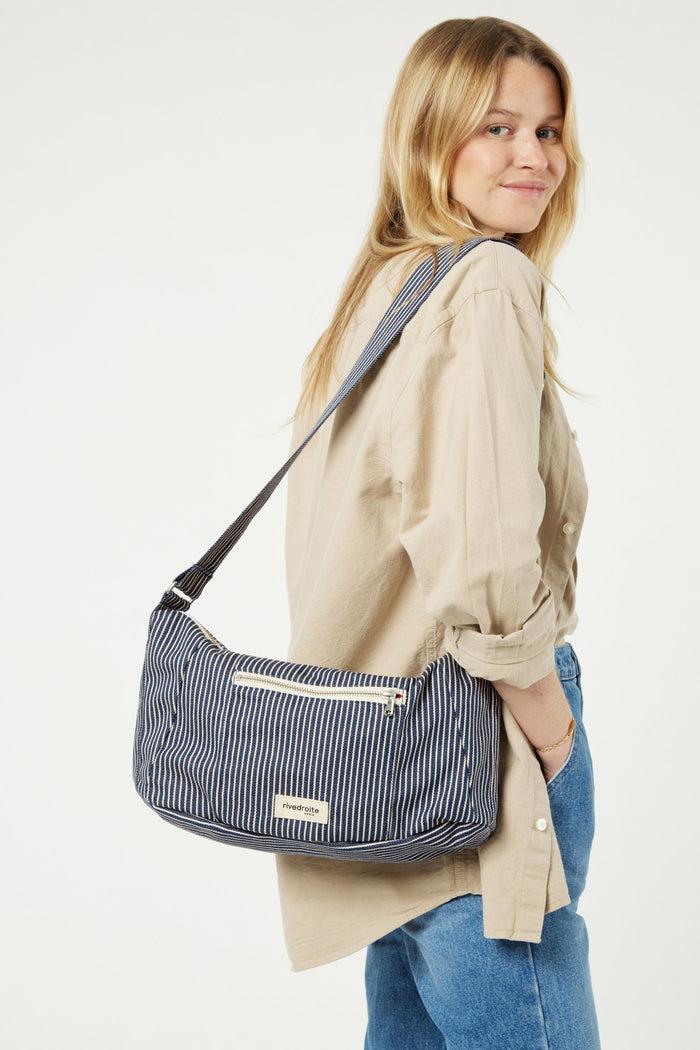 Rive Droite Mini Charlot Le Sac Crossbody Coton Recyclé Océan