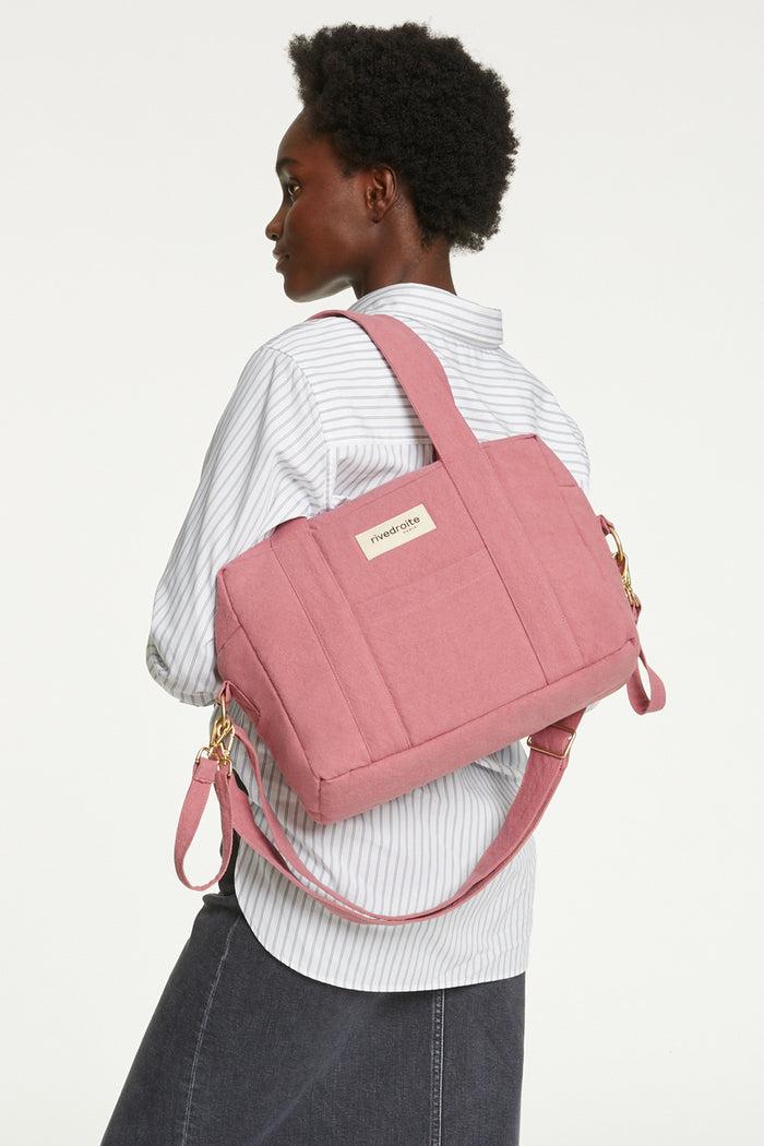 rive droite Mini Darcy l'anti-sac à langer Coton recyclé Bois de Rose