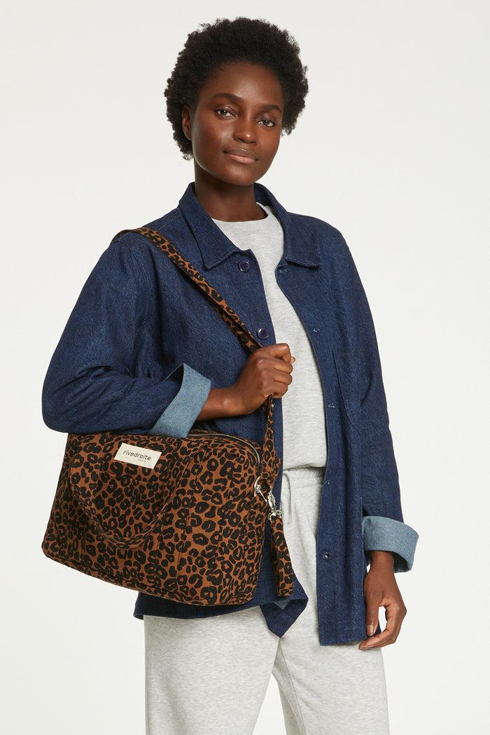 Rive Droite Mini Darcy L'anti-sac à Langer Coton Recyclé Léopard