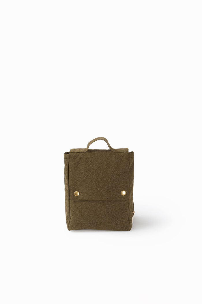 rive droite Minimes le sac à dos des tout-petits Coton recyclé Kaki