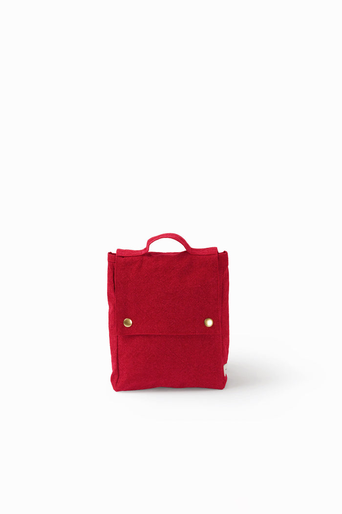 rive droite Minimes le sac à dos des tout-petits Coton recyclé Rouge Vibrant