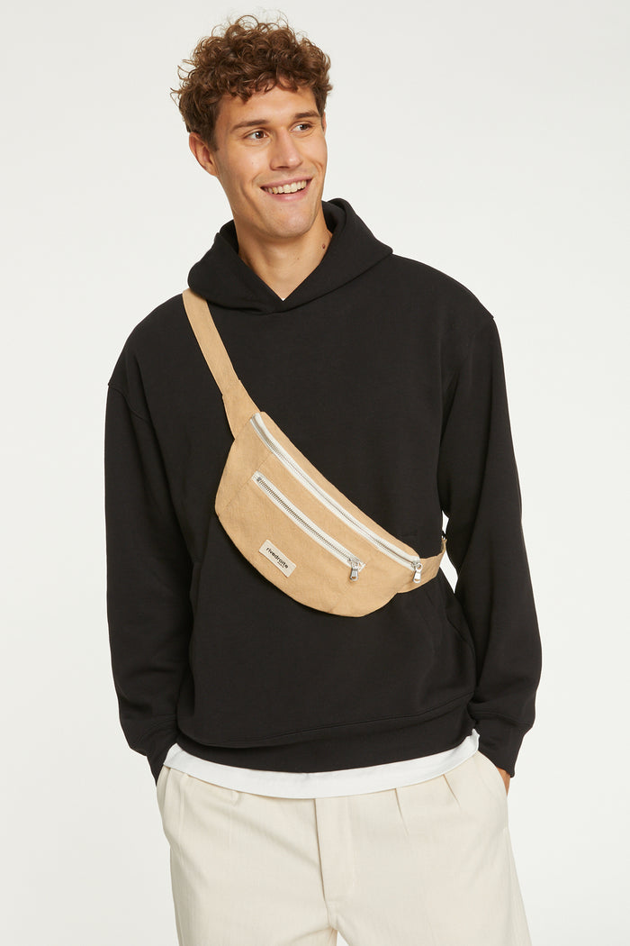 Rive Droite Orsel Le Sac Banane Coton Recyclé Beige Sable