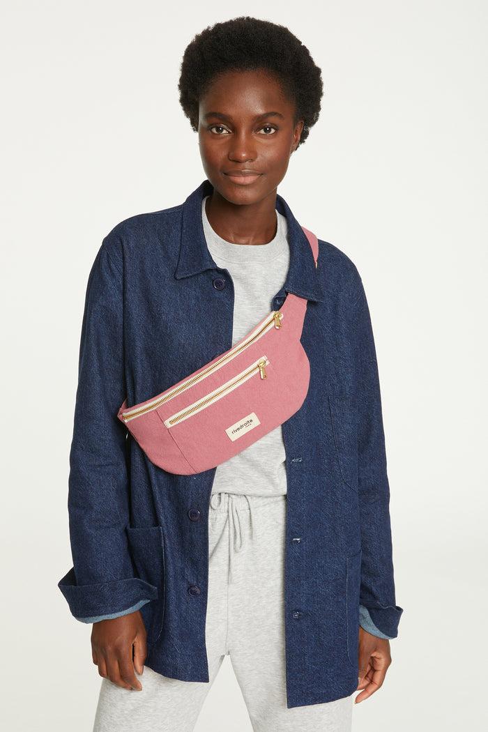 rive droite Orsel le sac banane Coton recyclé Bois de Rose