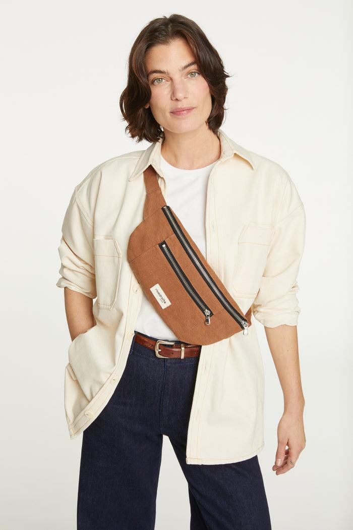 rive droite Orsel le sac banane Coton recyclé Camel