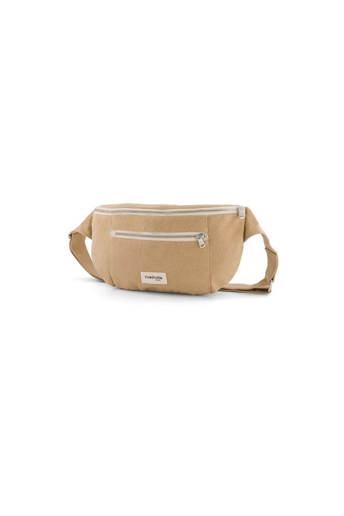 Rive Droite Orsel Le Sac Banane Grand Format Coton Recyclé Beige Sable