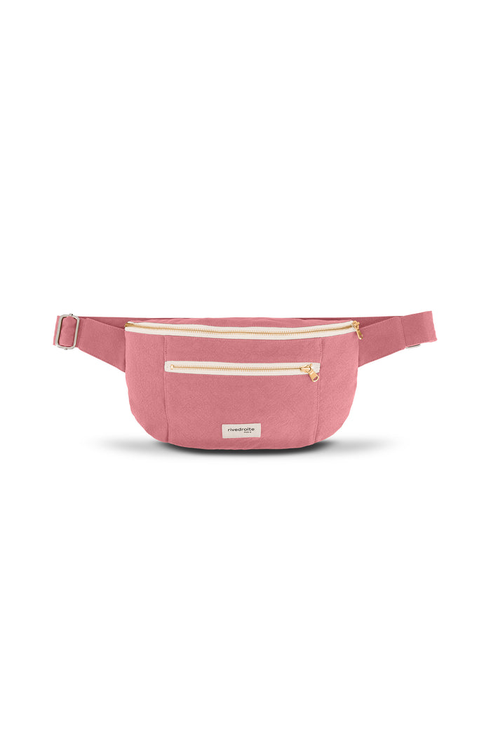 Rive Droite Orsel Le Sac Banane Grand Format Coton Recyclé Bois De Rose