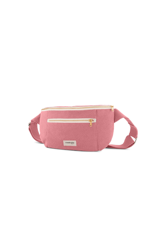 Rive Droite Orsel Le Sac Banane Grand Format Coton Recyclé Bois De Rose