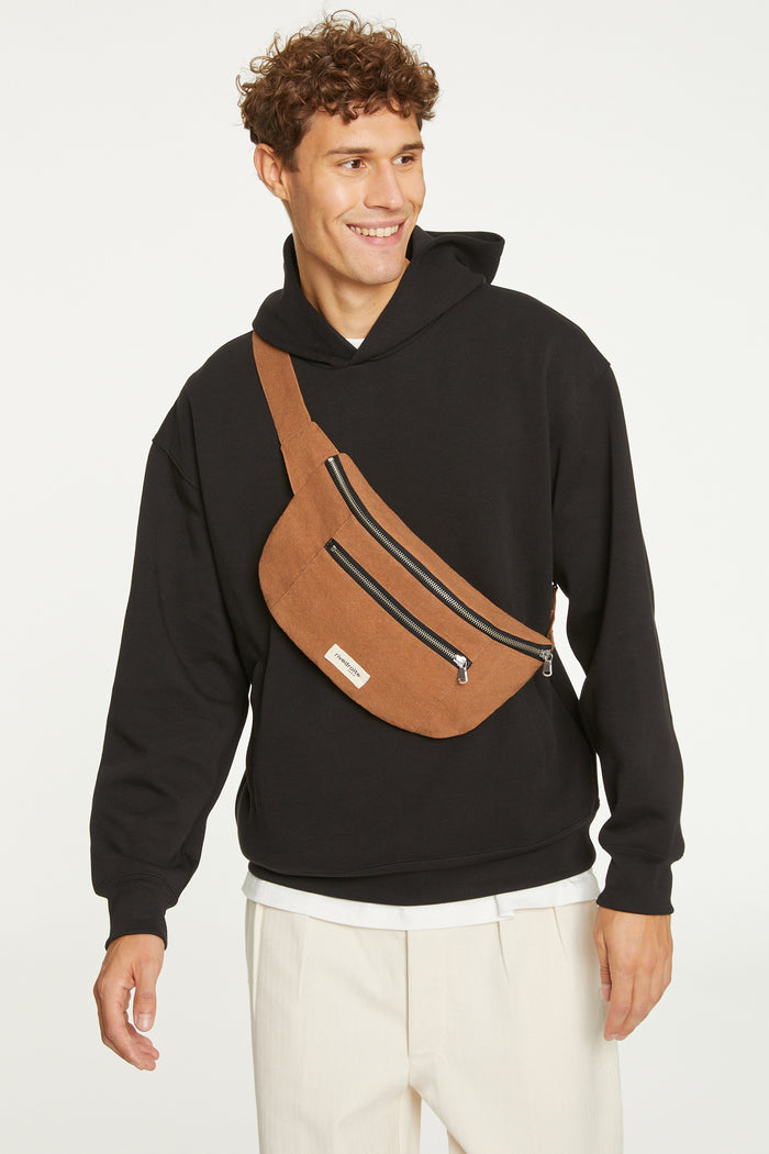 rive droite Orsel le sac banane grand format Coton recyclé Camel