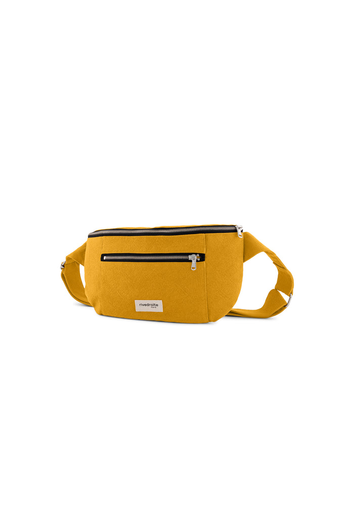 Rive Droite Orsel Le Sac Banane Grand Format Coton Recyclé Moutarde