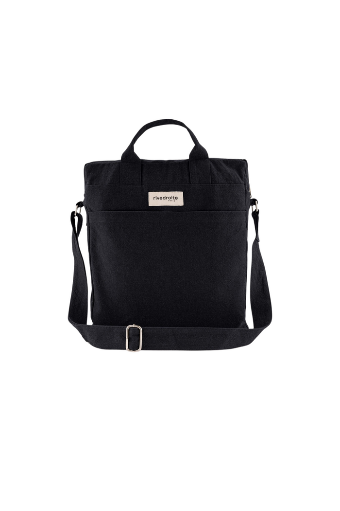 Rive Droite Achille Le City Bag Coton Recyclé Noir