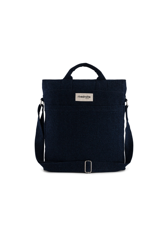 Rive Droite Achille Le City Bag Denim Brut Upcyclé
