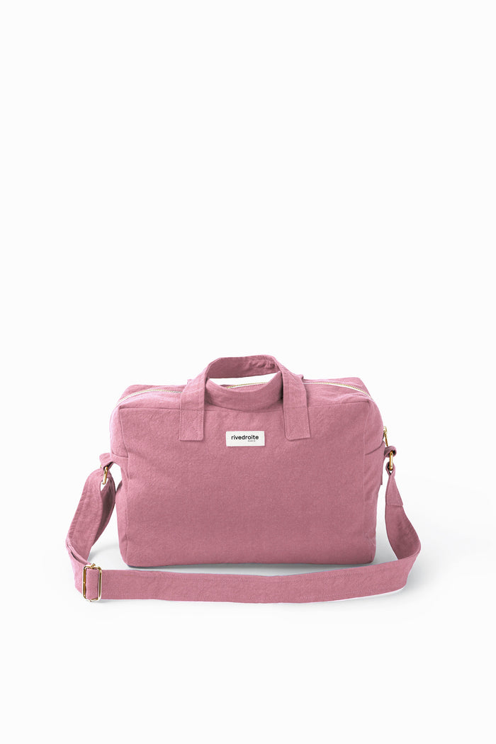 Rive Droite Sauval Le City Bag Coton Recyclé Bois De Rose