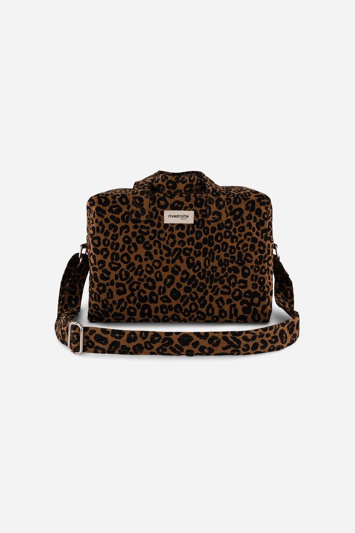 Rive Droite Sauval Le City Bag Coton Recyclé Léopard
