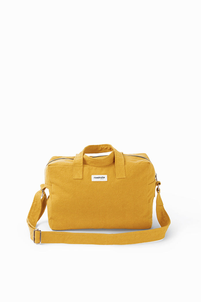 Rive Droite Sauval Le City Bag Coton Recyclé Moutarde
