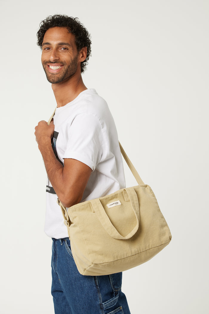 Rive Droite Sauval Le City Bag Sergé De Coton Santa Monica Beige
