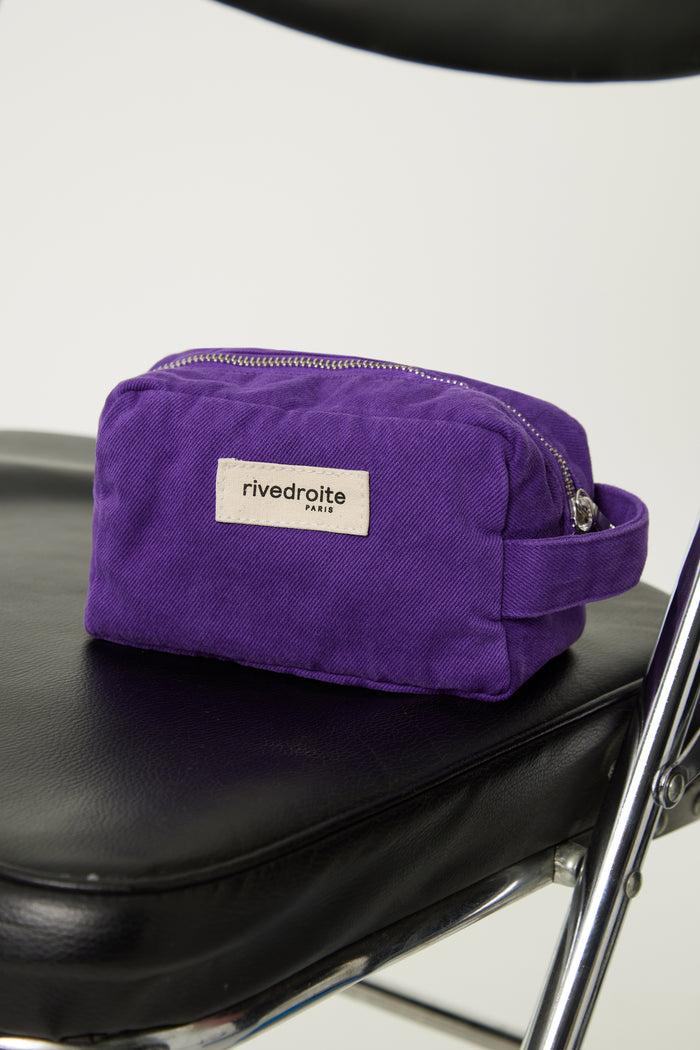 rive droite Tournelles la petite trousse Sergé de coton Malibu Purple