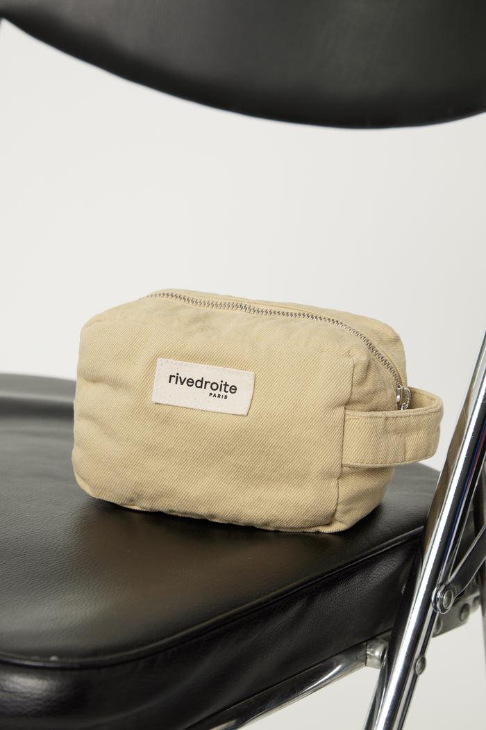 rive droite Tournelles la petite trousse Sergé de coton Santa Monica Beige