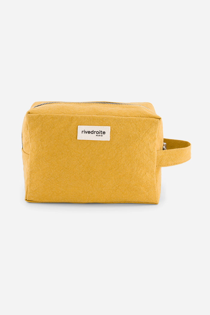 Rive Droite Tournelles La Trousse XL Coton Recyclé Moutarde