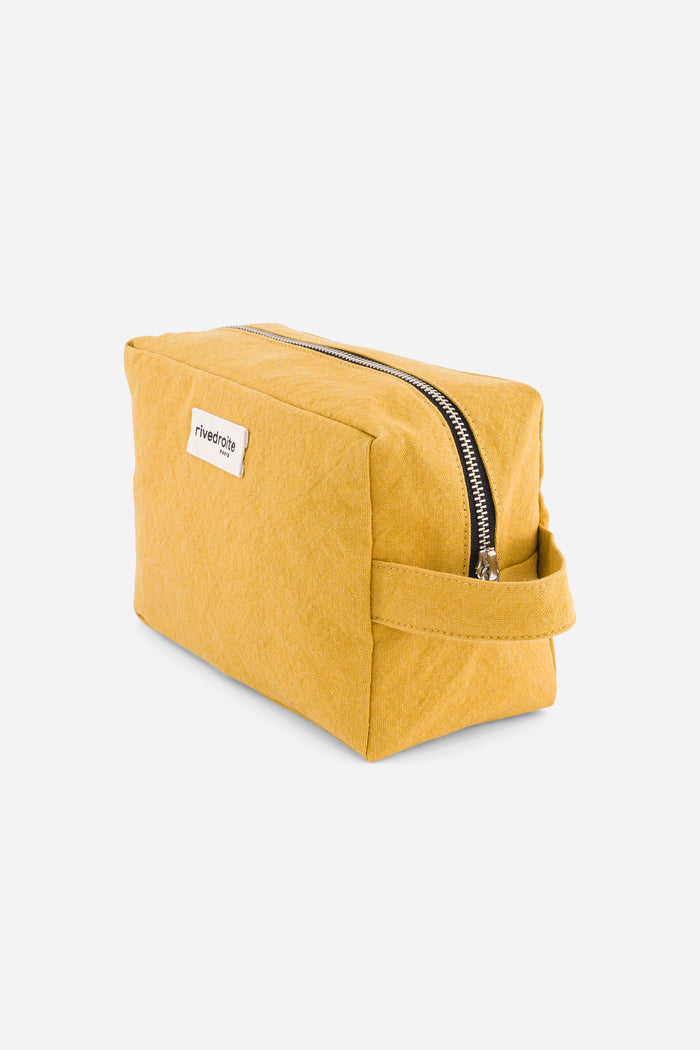Rive Droite Tournelles La Trousse XL Coton Recyclé Moutarde