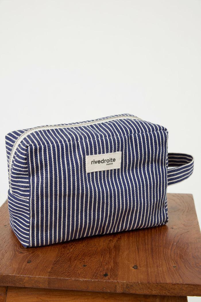 rive droite Tournelles la trousse XL Coton recyclé Ocean